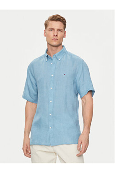 Tommy Hilfiger Cămașă bărbătească MW0MW35207 Albastră