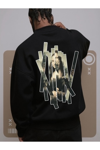 Wish BF Hanorac unisex pentru bărbați/femei MONA LISA, colorat, personalizat ...