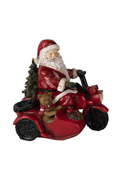 BraziPremium By OLLMA Decorațiune de Crăciun Moș Crăciun pe motocicletă, 19 c...
