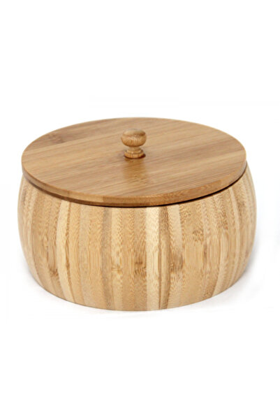 Raki Bamboo bowl with lid 23x10cm