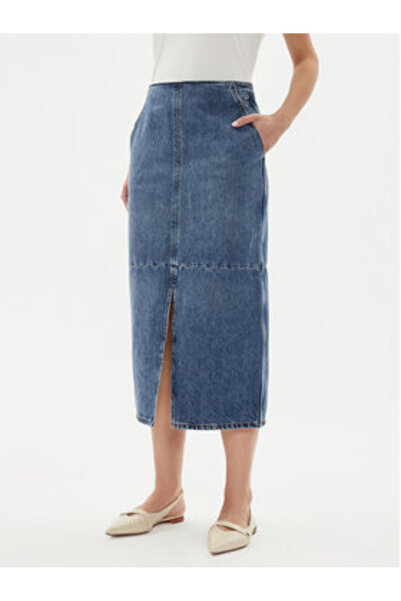 Tommy Hilfiger Women's Denim skirt WW0WW42582 Blue