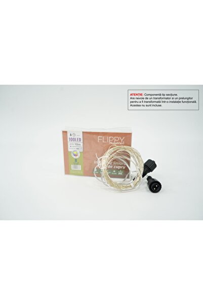 Flippy Instalație de Crăciun tip liniar, 8 efecte luminoase, sârmă de cupru, ...