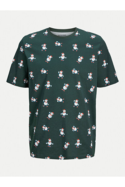 Jack & Jones Ανδρικό T-Shirt Jack Jones 12265399 Πράσινο