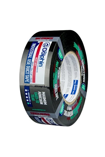 Blue Dolphin Bandă adezivă industrială pentru reparații, neagră, 48 mm x 50 m