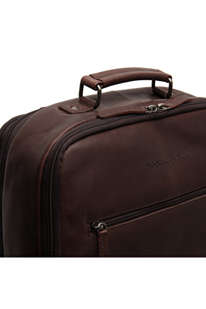 The Chesterfield Brand Travel backpack, made of genuine leather, The Chesterfield brand, Jamaica, Dark brown