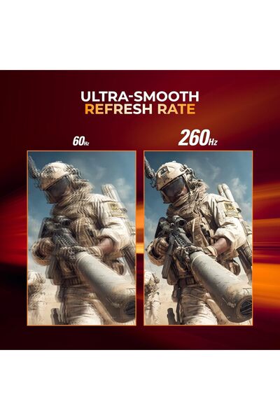 Aoc 27G10ZE 27" Fast IPS Gaming Monitor, Full HD 1920x1080, 260Hz, 0.5ms, HDR10, Adaptive Sync, HDMI