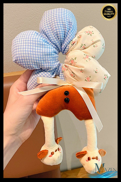 MAZEN Cute Kawaii Plush Bun Hair Clip |   Standing Design |   Quality Women &...