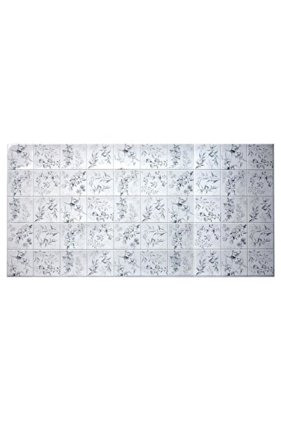 Artool Panou decorativ, PVC, model cu flori de câmp, gri, 96x48,5 cm