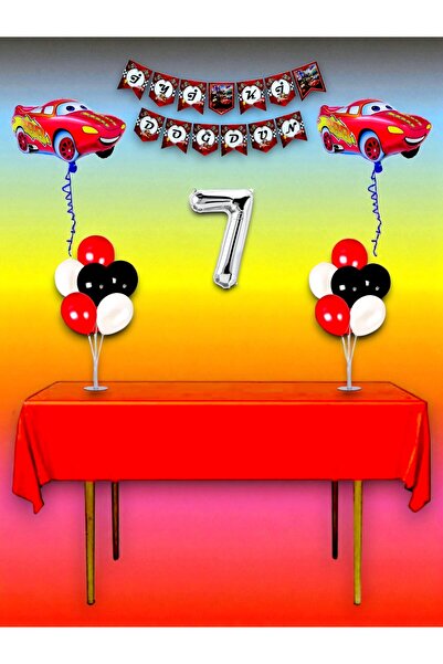 partylady Cars Themed 7Th Birthday and Special Event Mega Combination Set