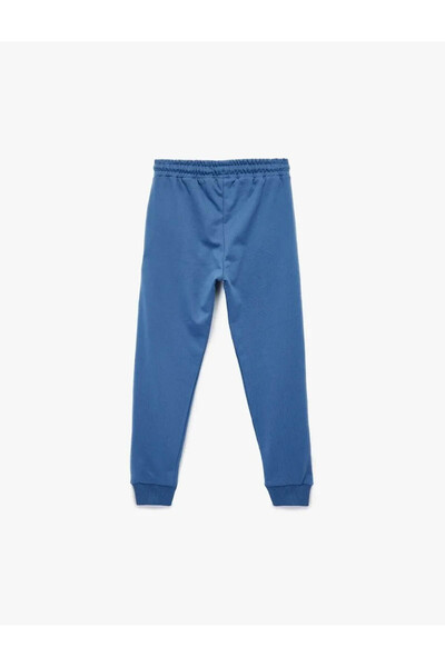 Koton με τύπωμα επένδυση fleece Jogger Blue ανδρικές παιδικές φόρμες 6WKB40123TK