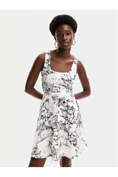 Desigual Women's Summer dress 24SWVK09 White