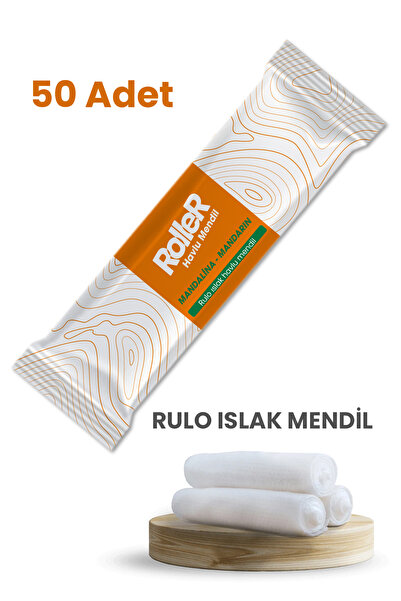Balkan Mandalina Koku Hijyenik Rulo Havlu Islak Mendil 50 Adet (TEK KULLANIMLIK)