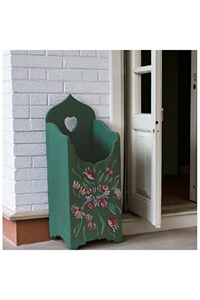 Decoratiuni Vintage Casa Retro Suport umbrele, ornament de lemn, pictat manua...