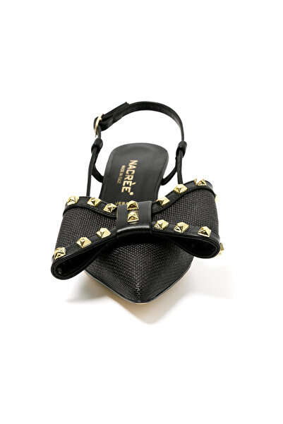 NACRE Women / Girls Heels/ Stilettos 894m077 Nacree Oasi Capra Nero