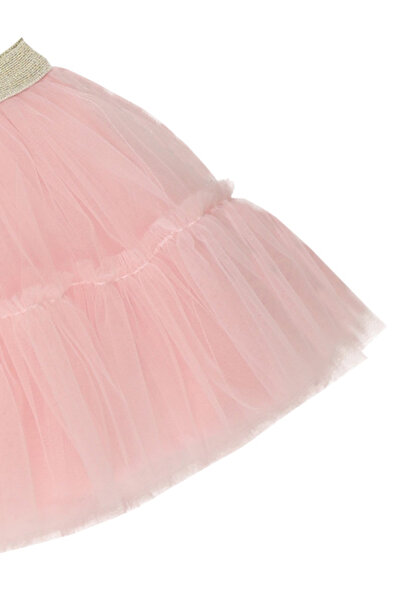 Panço Kız Pink Dokuma Etek