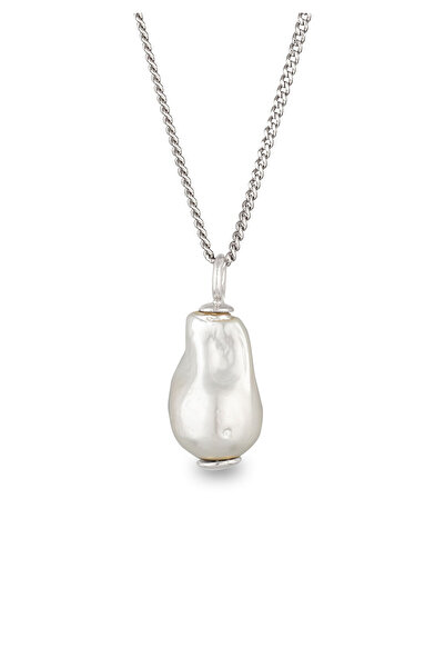ELLI Necklace Necklace Women Shell Core Pearls White 925 Sterling Silver Gold-plated 45 cm Eveningwe