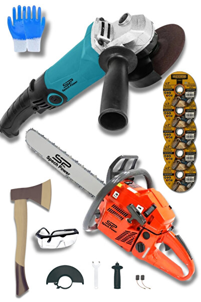 Spech Power Benzinli Ağaç Motoru Zincirli Dal Budama 2,1 HP & Spiral Avuç Içi...