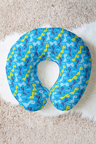 Evimde Bambaşka Pernă de călătorie moale cu model de dinozaur drăguț - pernă ...