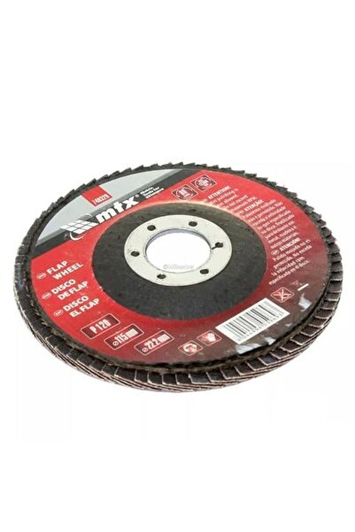 mtx Flap Disc P120 Grit – 115mm x 22.2mm Grinding Wheel for Angle Grinder Sanding, Deburring, Metal