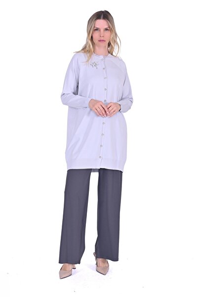 Invee Yusufcuk Knitwear Cardigan Light Gray