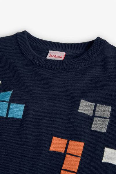 Boboli Erkek Çocuk Desenli Kazak