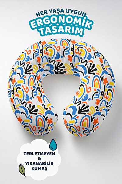 Evimde Bambaşka Šareni moderni Sa apstraktnim dezenom jastuk za vrat - zabavn...