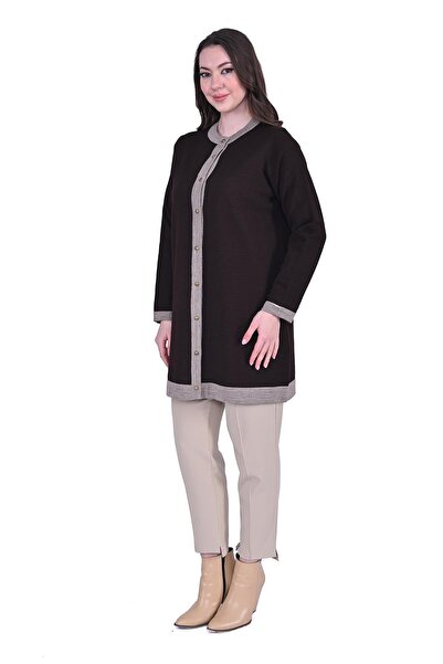 Invee كارديجان صوف ديفني تريكو باللون البيج