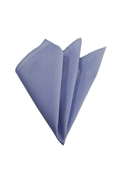 Exve Exclusive Sky Blue Thin Voile Woven 100% Cotton Pocket Accessory Collar Handkerchief