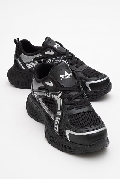 CCWAY AYAKKABI Pantofi sport Anorak de damă BLACK SILVER