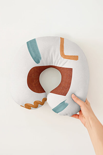 Evimde Bambaşka Pernă pentru gât cu model abstract modern - Pernă de călători...