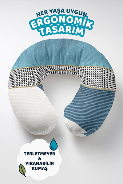 Evimde Bambaşka Moderni geometrijski jastuk za vrat u pakovanju - stilski pla...