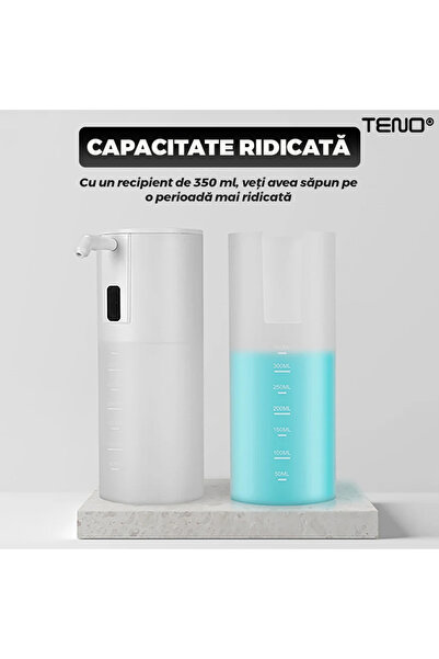 Teno ® Αυτόματος Διανομέας Σαπουνιού, αισθητήρας κίνησης, υψηλή ταχύτητα, εύχρηστος, λευκός