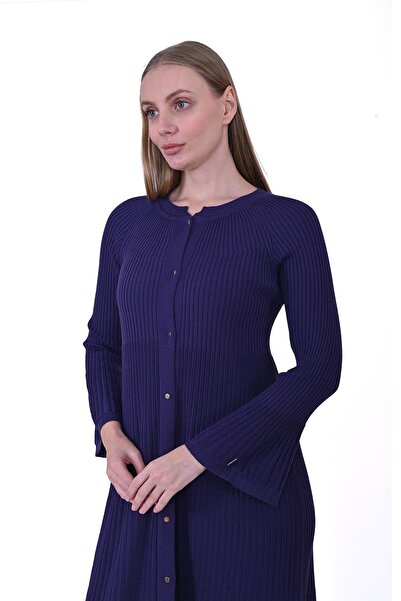 Invee Sea Shell Knitwear Wool Cardigan Purple