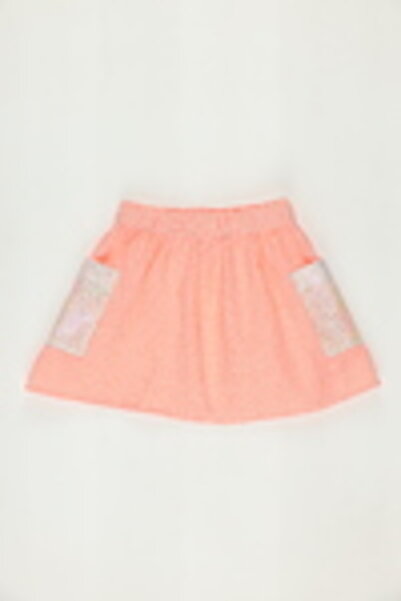 Panço Kız Oranj Dokuma Etek