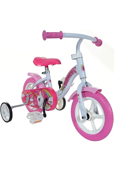 Dino Bikes Children's Bicycle 10' Unicorn White Pink