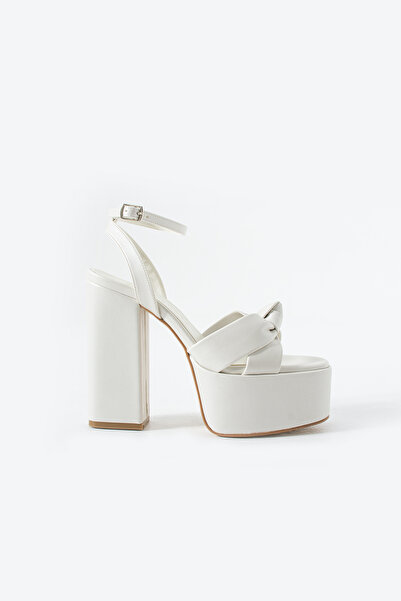 Siena Shoes Rebel Women's Platform Heeled Shoes White