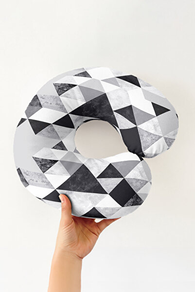 Evimde Bambaşka Pernă ergonomică pentru gât cu model geometric - Pernă moale ...