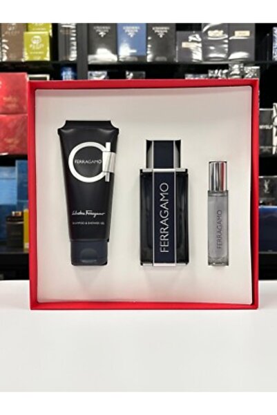 Salvatore Ferragamo مجموعة هدايا فيراغامو مكونة من 3 قطع أو دو تواليت للرجال