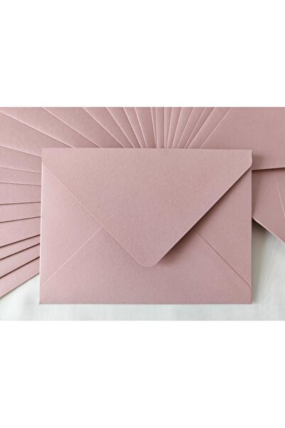 Unbraded Set 25 Plicuri C6 Handmade - Roz Prăfuit – Hârtie 120g/mp – Pentru E...