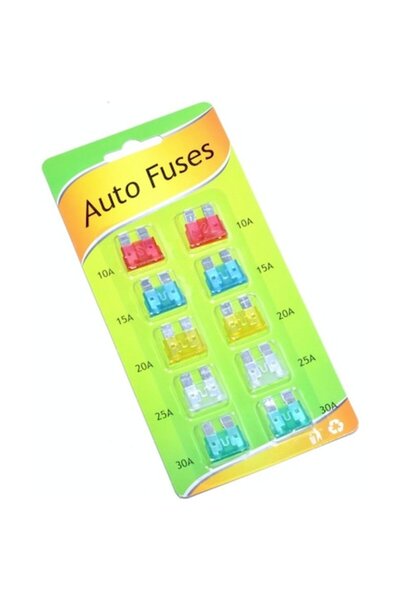 FİL Set Sigurante Auto 10 Buc, 10A-30A, 32V, 19x13mm, Sigurante Fuzibile