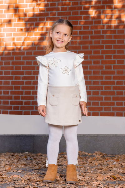 Miny Center Серебристі в'язані шорти-спідниця