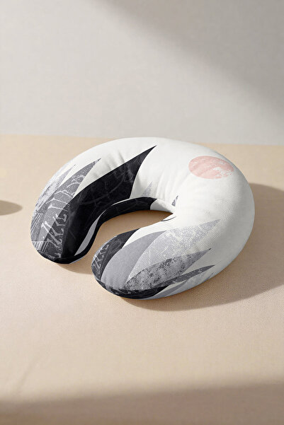 Evimde Bambaşka Pernă pentru gât minimalistă, naturală, cu vedere la munte - ...