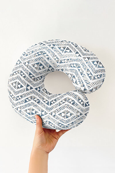 Evimde Bambaşka Pernă pentru gât din bumbac cu modele etnice - Pernă de călăt...