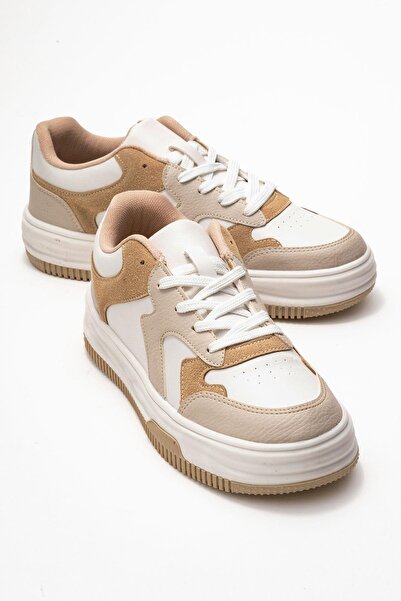 CCWAY AYAKKABI Pantofi sport pentru femei BEJ ALB