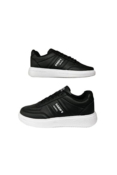 Dakırs Dakır's Men's Black-White Laced Orthopedic Sole Daily Stylish Walking ...