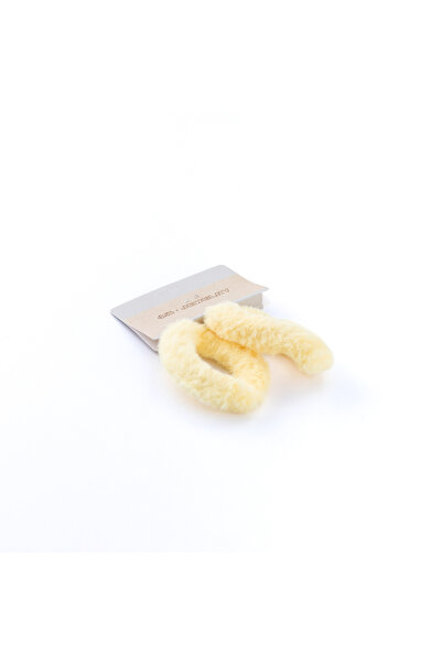 Bimotif 2-Pack Plush Hair Ties, Yellow
