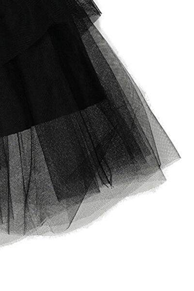 Panço Kız Siyah Dokuma Etek