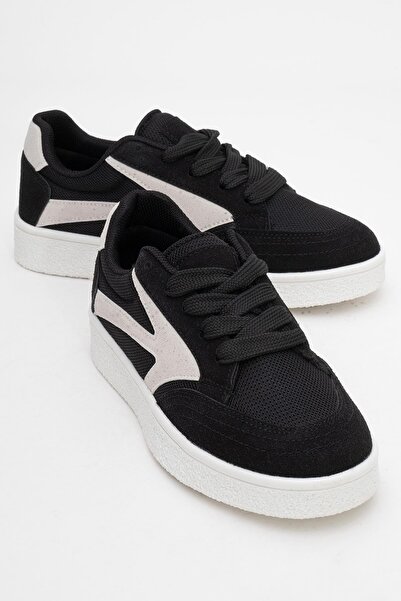 CCWAY AYAKKABI حذاء أنوراك الرياضي للنساء باللون الأسود الجليدي