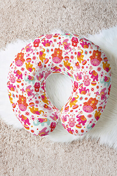 Evimde Bambaşka Pernă de călătorie cu model de animale drăguțe colorate - Per...