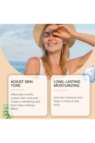 Hoygi BB Cream Tinted Moisturizer with SPF 30 – Lightweight Oil-Free Hydrating Formula